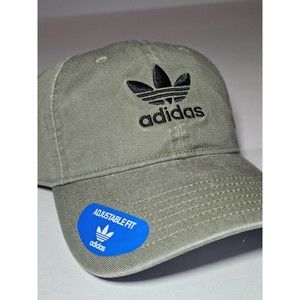NWT Adidas Mens Originals Relaxed Fit Strapback Casual Cap Hat Trefoil Logo